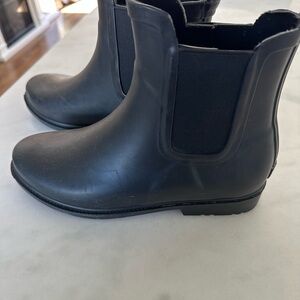 BRAND NEW! J. Crew Black Chelsea Rain Boots